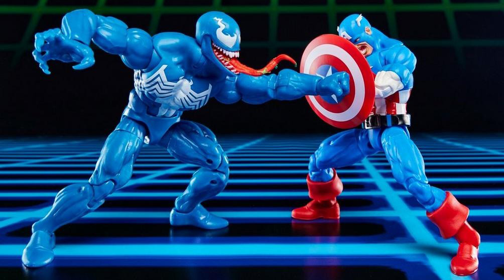 Captain America vs. Venom Marvel Legends Series Gamerverse 2-pack ...