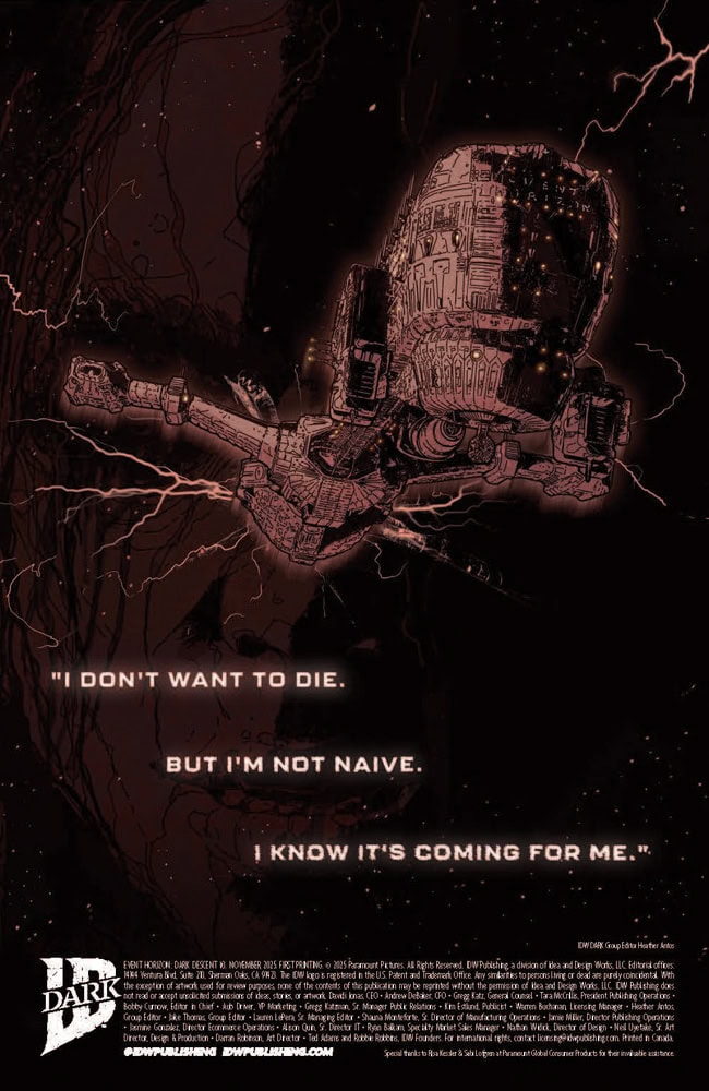 Event Horizon Dark Descent 3 Comic Book Preview