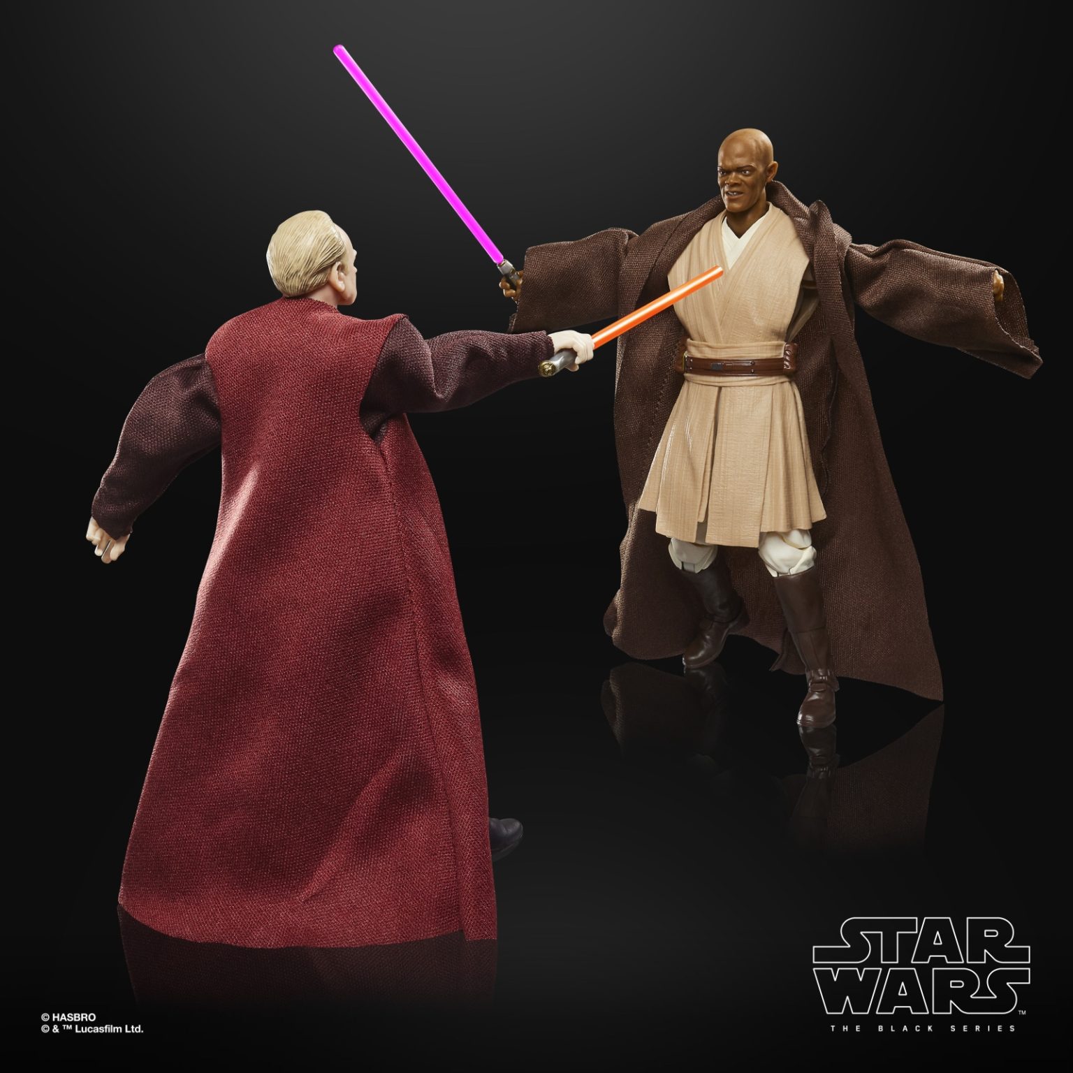 Star Wars Heroes And Villains – Action Figure Mace Windu 4″ Con Spada Laser E Ologramma Esclusivo