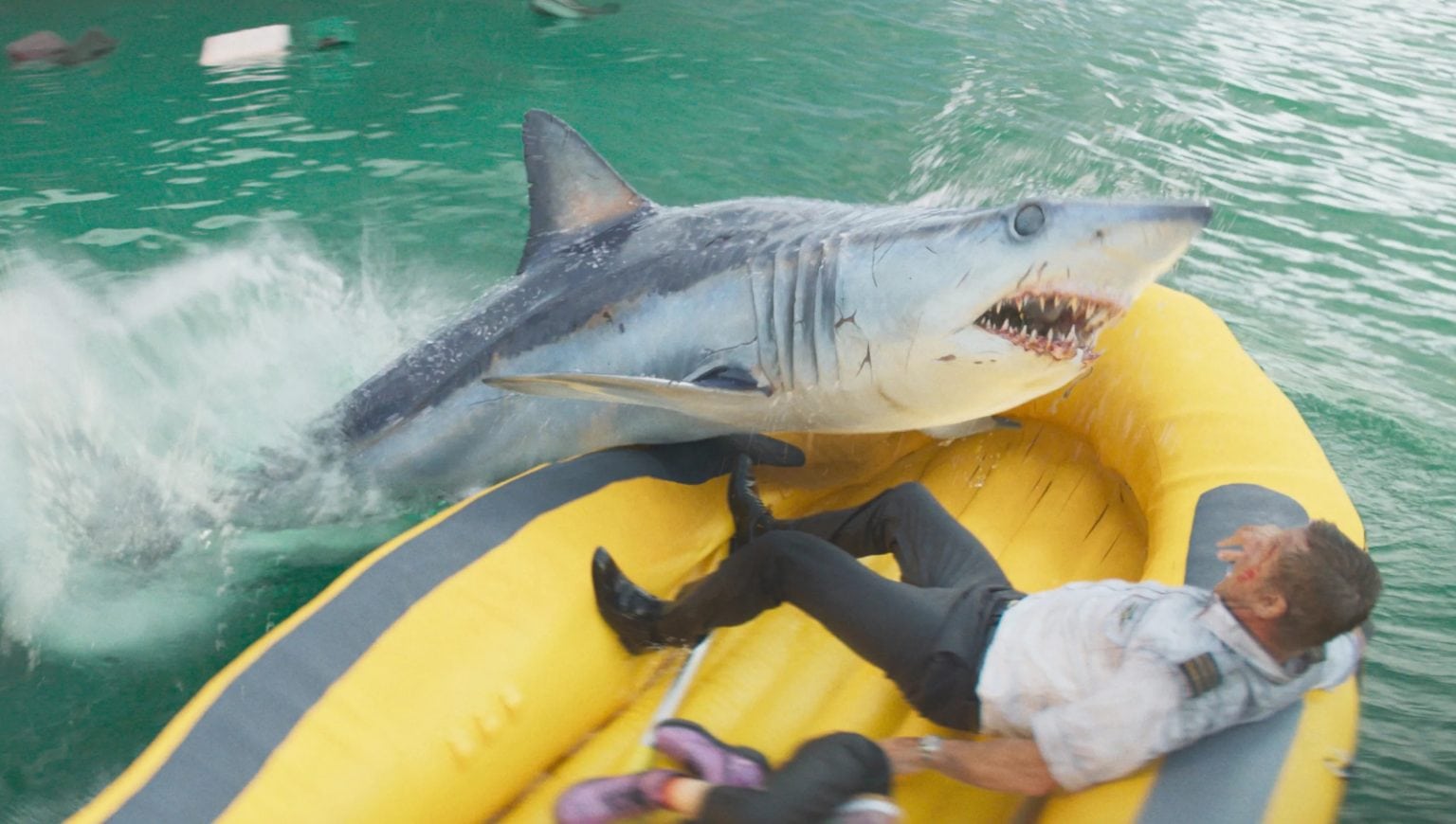 Renny Harlin's plane crash shark survival thriller Deep Water gets a ...
