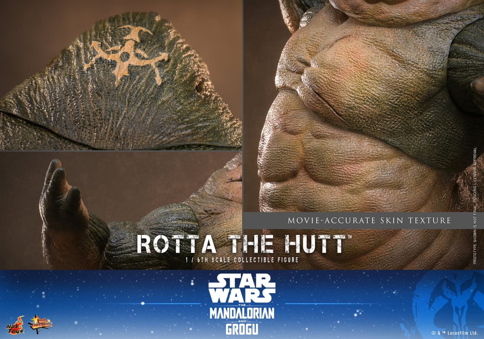 Star Wars: The Mandalorian and Grogu Rotta the Hutt sixth scale figure ...