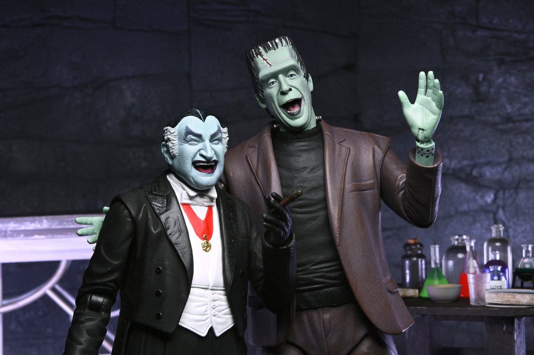 The Munsters Ultimate Grandpa and Herman Munster action figure bundle ...