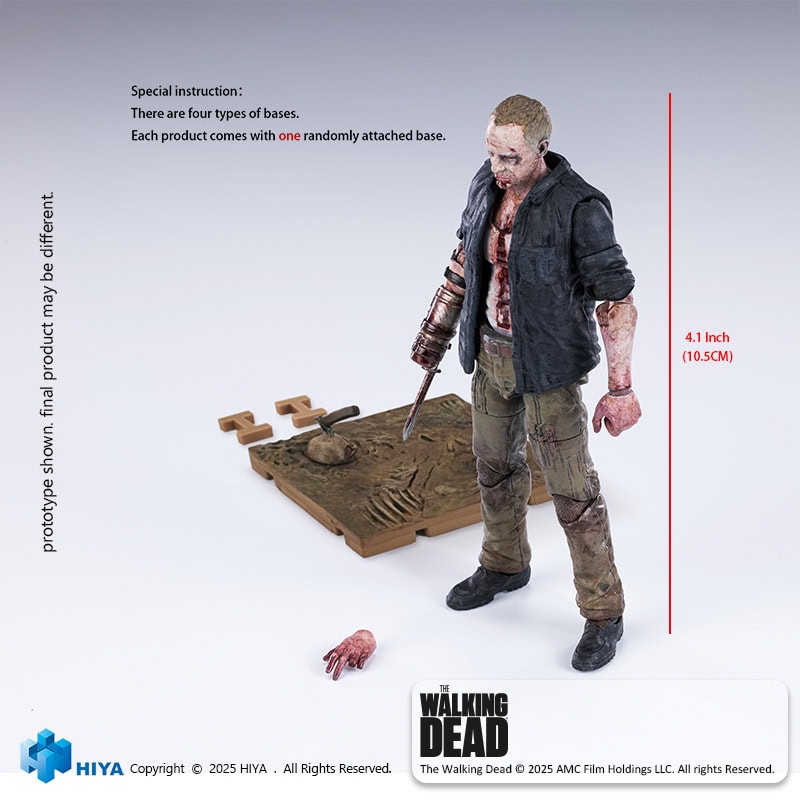 McFarlane Toys The Walking Dead - Figura Merle Dixon 12,7 Cm, Action Figure Snodata Con Accessori E Segnalibro