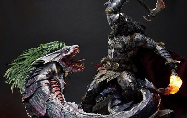 Prime 1 Studio's Dark Nights: Metal Batman Versus Joker Dragon deluxe  statue available to pre-order